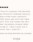 Prism Restorative Oil Cleanser - Cleanse and Moisturize